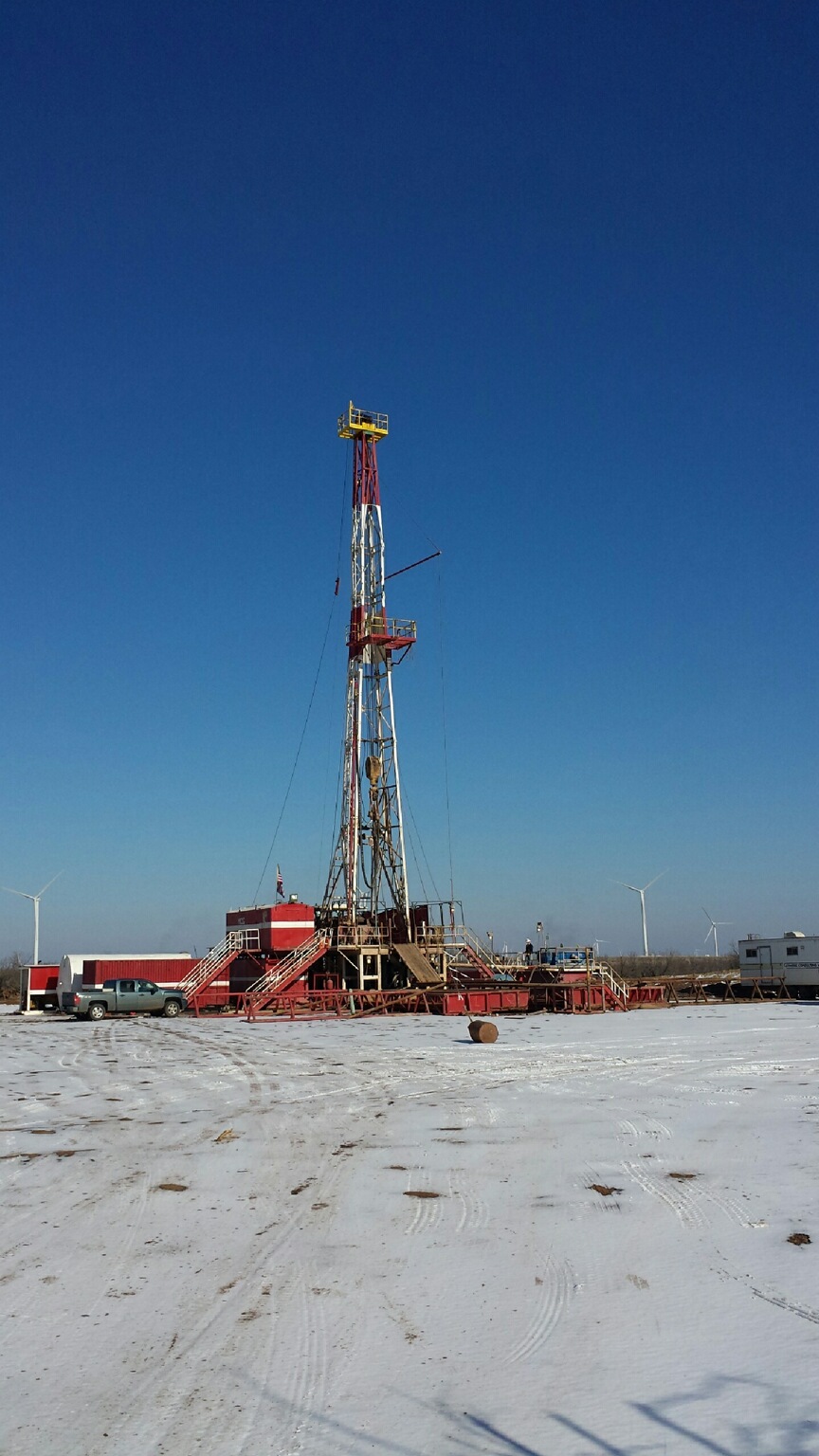 Hinson # 1 Well - Drill Rig February 2014