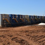 Hinson #1 Well Site - Water Containers (Frac water removal)